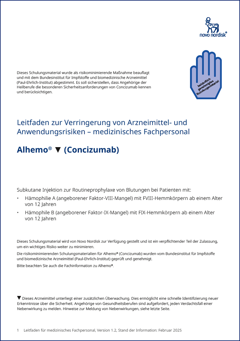 Leitfaden zur Verringerung von Arzneimittel- und Anwendungsrisiken - medizinisches Fachpersonal